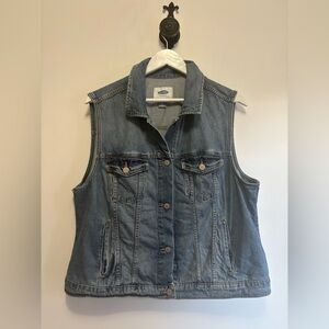 Old Navy Light Blue Denim Vest